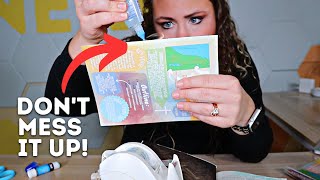 How I Tape/Glue Bible Notes into my Journaling Bible