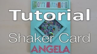 TUTORIAL *Shaker Card using Cardstock NO FOAM TAPE