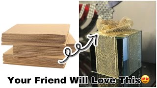 CARDBOARD DIY IDEAS || EASY CHRISTMAS GIFT DIY || Chez Ghilaine