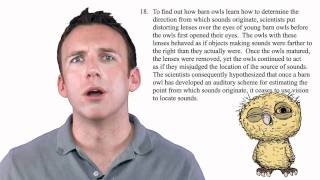 Blueprint LSAT Prep: LSAT instructor Matt Riley discusses barn owls in this LSAT question