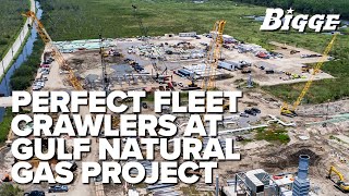 Bigge crawlers have been hard at work at this Louisiana natural gas project
