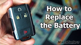 GMC, Buick, Chevrolet Key Fob - How to Replace the Battery  in GM Vehicles