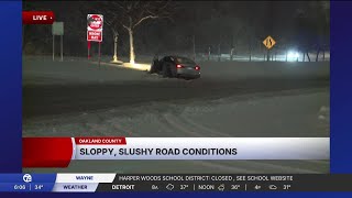 The latest on highway and side road conditions in metro Detroit