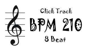 【BPM 210】Drum 8Beat - Rhythm Track Metronome