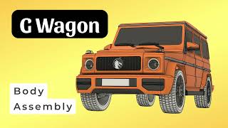G wagon - Body assembly | 3D printed RC car