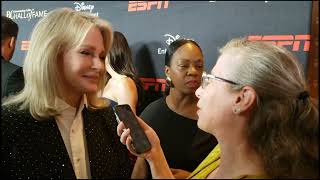 Soap Hub's Alina Adams with Days of our Lives' Deidre Hall at the Broadcasting+Cable Hall of Fame