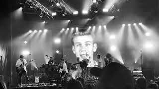 July Talk + fans line dance during The Garden, Calgary Stampede, July 12, 2022