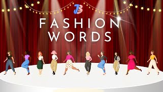 Fashion Words | English Vocabulary of Fashion World | Let's learn new words of Fashion World |