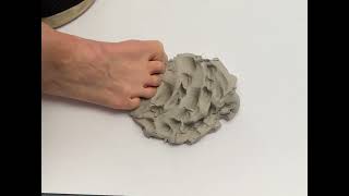 A peek in the studio.. visceral experiment with clay by artist Gwendolyn Kassenaar