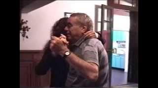 Private party of milongueros singing and dancing