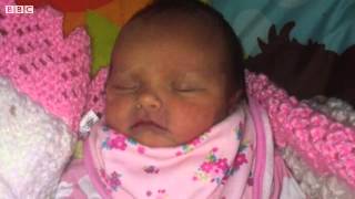 BBC News   Prayers at Pontyberem church service for baby Eliza Mae 2