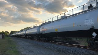 CN A492 with brand new GATX Tank Train Cars! Swartz Creek, MI, 7/11/20