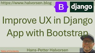 Django and Bootstrap | Django Tutorial - Part 8