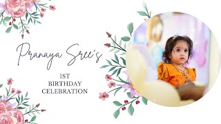 Pranaya Sree's  1st  Birthday Celebrations  || Teaser ||  The Candy Crafts - Wedding Stories