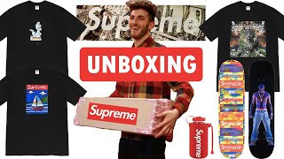 Supreme SS20 -  Week 1 & 8 Unboxing - Tupac & Distorted Deck, Bling, Dragon, Dinosaur Tee & More