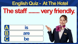 ✍️ Hotel English Quiz | English Quiz Challenge | English Learning Fun | Learn English Fast