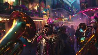 Chill to some retro jazz and images of Mardi Gras in New Orleans Louisiana