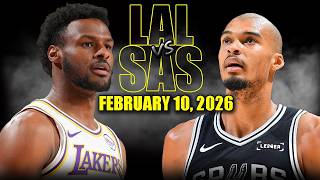 Los Angeles Lakers vs San Antonio Spurs Full Game Highlights – February 10, 2026 | NBA Season