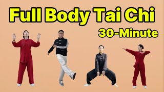 30-Minute Gentle Tai Chi Style Full Body Exercise to Burn Fat & Lose Weight at Home