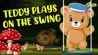 Teddy Plays on the Swing Nursery Rhyme Song | Super Simple Songs