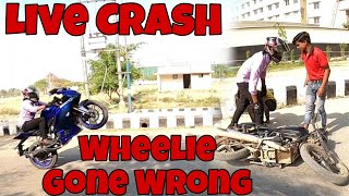 Live Crash Apache Wheelie | GoPro Hero 8 | MrJanu Rider #vlog #riding #crash