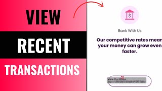 How to View Recent Transactions in Ally Bank Online Banking