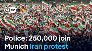 250,000 rally against Iran's regime as world leaders gather at Munich Security Conference | DW News