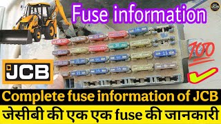 JCB Fuse Box information | Complete information about JCB fuse | JCB fuse full details information