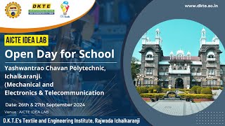 Open day for school Yashwantrao chavan polytechnic,Ichalkaranji