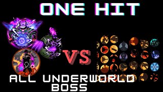 Titan Prime , Shadow Demon , Shadow Evil Vs All Underworld Boss (One Shot ) Shadow Fight 2 / Mobile