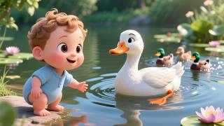 Duck Pond Party 🫧 | Cute Animal Song for Kids | Fun Splashy Nursery Rhyme