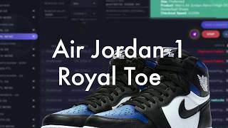 Jordan 1 Royal Toe and Yeezy 350 Sulfur | Kodai, Cyber, SplashForce, Wrath | 75+ Checkouts!