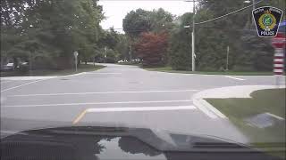 Stop sign running in Burlington neighbourhood. Video posted by Halton police