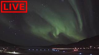 🌎 LIVE Greenland Auroras Northern Lights | Relaxing Music