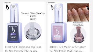 #aliexpress KODIES GEL HAUL 💅🏽