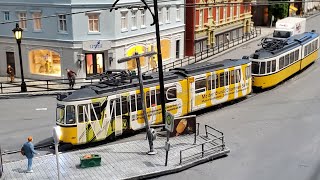 모형트램)클래식한 슈투트가르트 GT4 트램 Leopold Halling Stuttgart GT4 Straßenbahn