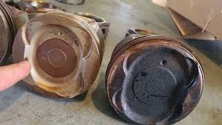 UZ piston comparison.