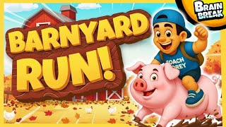 🍂 The BarnYard Run! 🍂 Brain Break 🍂 Fall Brain Breaks for Kids 🍂 Danny Go Inspired