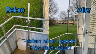 Helium Miner Antenna Height Upgrade! How much better is it? Easy way to increase Height! Nebra miner