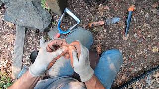 LIVE DIG ACTION!! Detecting under the park benches sniping coins