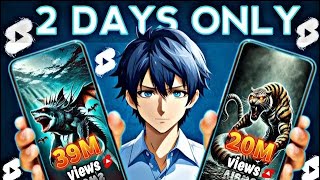 Only 2 Days And 39 Million Views | Trending 🔥 Niche Make Hybrid Animal Shorts ( Using Ai )