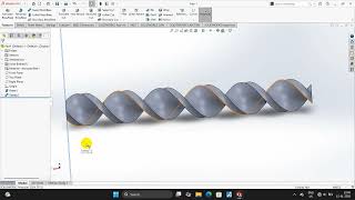 How to design a Twist Rod in SOLIDWORKS 2025 | 2026 | SWEEP TWIST SOLIDWORKS 