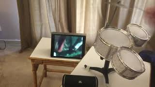 Zest - Desk Top Drum Set - Edgar Winter Group - Frankenstein- Live Drum Overdub