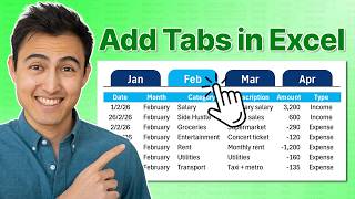 Create Clickable Tabs Inside an Excel Sheet