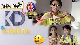 ll mere jite hue medal 🏅 ll #krishnanaya2181 #vlog 