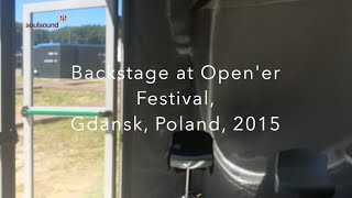 Open'er Festival, Gdansk 2015 - Libertines' backstage area