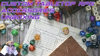 Unboxing 2 bespoke Irish handmade artisan tabletop RPG dice trays