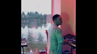Playing a Smooth Pluck Pad preset on the Moog Muse - RNB type Beat (Panty Lines)