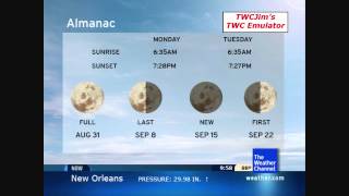 TWCJim's TWC Emulator: Isaac eyes at New Orleans