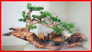 Part of the Himalaya in my imagination Diorama - Wood Art Design